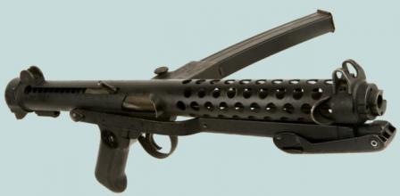  Sterling L2A3 / Mk.4 submachine gun, right side.