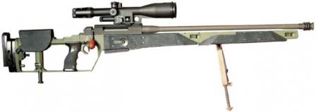Снайперская винтовка MauserSR-93 в варианте, испытывавшемся в Бундесвере.