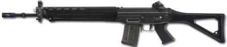 SIG SG 550 / Stgw.90 assaultrifle, left side view