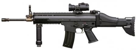 Прототип 5.56мм винтовки FN SCAR-L (конец 2004 года),вид слева