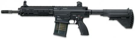 Серийная автоматическая винтовка Heckler-Koch HK417, вариант со стволом длиной 30 см