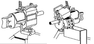 Two view drawing of American Mk.18 mod.0 grenade launcher (1962)