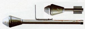 German Panzerfaust grenade launcher of WW2 era.