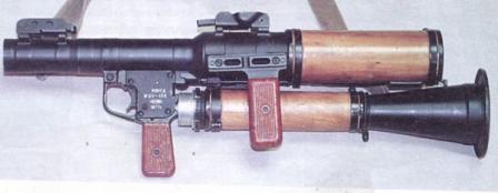 RPG-7D antitank grenade launcher (version for airborne troops), disassembled for transportation / airdrop.