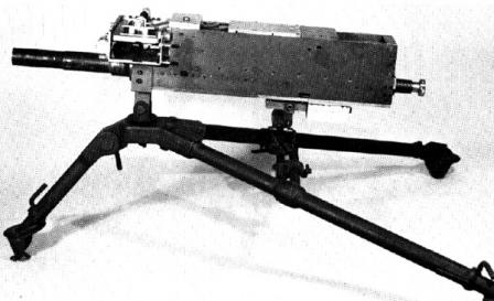  The very early (probably prototype) Mark 19 model 0 grenade launcher; note that it lacks sights and any grips.