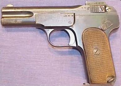 FN - Browning M1900, left side.