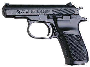 CZ 83 - commercial version of the CZ 82 in 7.65x17mm (.32 ACP)