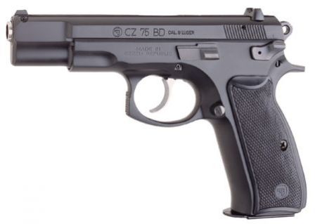 CZ 75BD pistol, with decocker lever instead of the safety