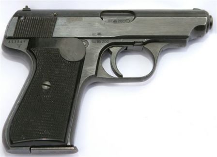 Sauer 38H pistol, right side.