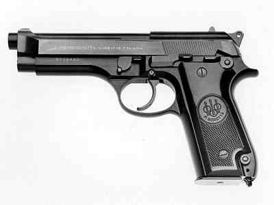 Beretta 92 - basic model with frame mounted safety.