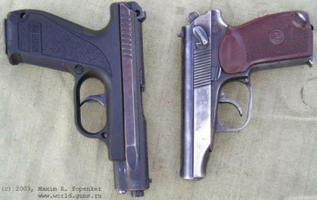 Gsh-18 compared to the famous Makarov PM pistol