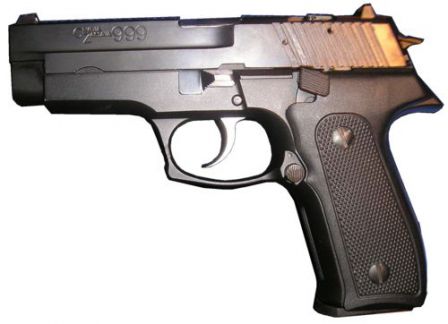 CZ-999 pistol, left side view