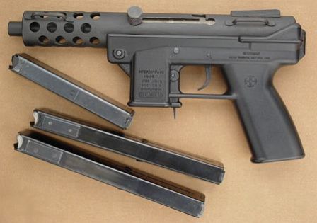 Interdynamic KG-9 "assault pistol" with 20 and 30 round magazines