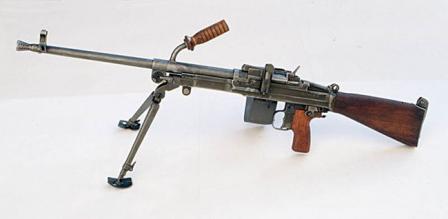  Vz. 52/57 machine gun with belt box mounted at the right side.