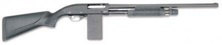 Гладкоствольное ружье МР-133К с отъемным коробчатым магазином и пластиковой ложей.