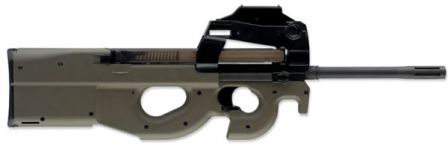 FN PS90 - a civilian semi-automatic only version of P90 with long barrel.