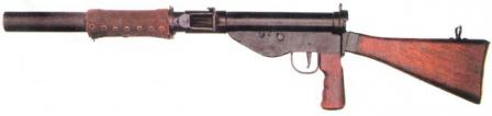 STEN Mk.VI (STEN Mark 6 silenced) submachine gun.