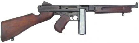  Thompson M1 submachine gun with 20-round magazine.