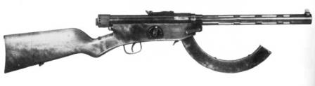 Suomi M/26 submachine gun, caliber 7,65x22 Parabellum.