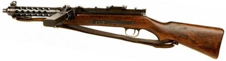  Steyr MP-34 submachine gun, left side.