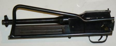  9mm MGD PM-9 submachine gun infolded position.