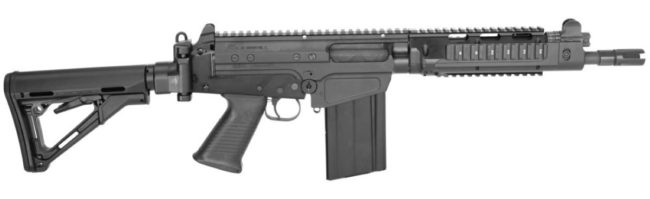 The DS Arms SA-58 Shorty rifle, a contemporary American-made version of the FN FAL