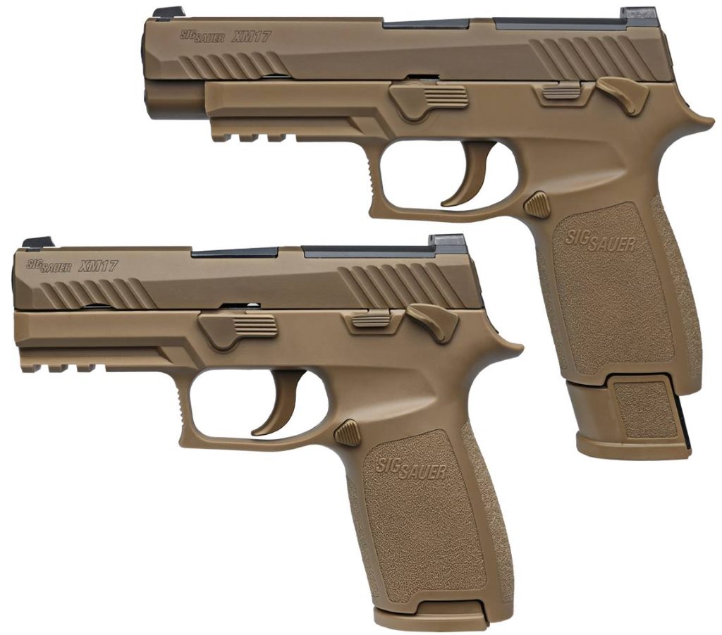 9mm M17 pistol and M18 compact pistol