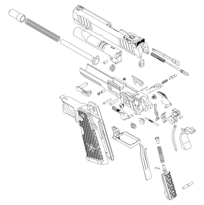 пистолет Staccato 2011, схема